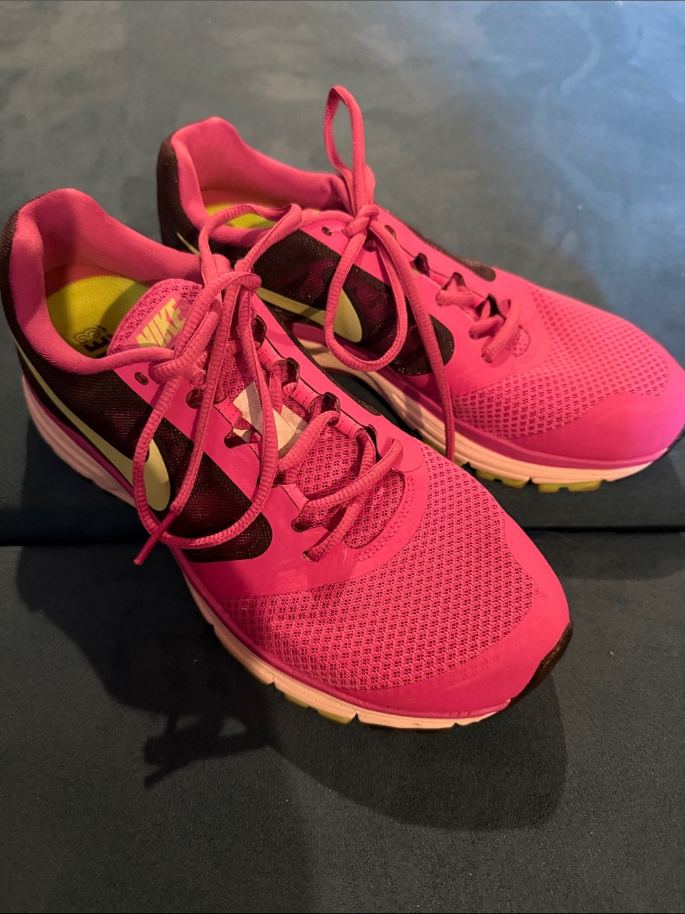 Nike Women's Athletic Sneakers - Bright Pink with Black Accents
